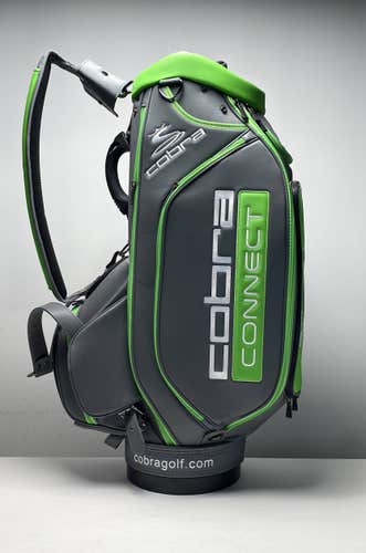 Cobra Connect Staff Bag Grey/Green 6-Way Divide Single Strap Golf Bag NEW