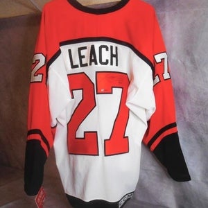 Reggie Leach Signed Philadelphia Flyers Jersey CCM Size XL