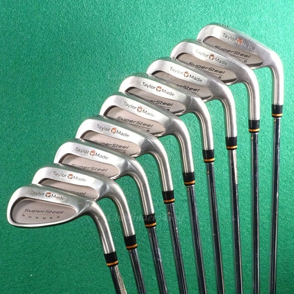 TaylorMade Burner Supersteel 3-PW, SW Set Precision Rifle R-80 Steel Regular