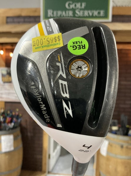 TaylorMade RBZ 22 #4 Hybrid 40.5" ROCKETFUEL 65 Regular Flex Graphite RH USED