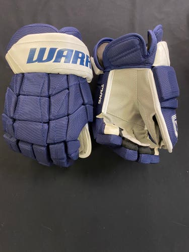 NHL Pro Stock Return Warrior Luxe 13” N Spezza Toronto Maple Leafs Alternate Ice Hockey Gloves