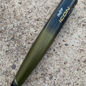 2023 Rawlings Icon Composite Bat BBCOR Certified (-3) Composite 31 oz 34" (Used)