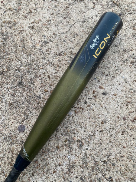 2023 Rawlings Icon Composite Bat BBCOR Certified (-3) Composite 31 oz 34" (Used)