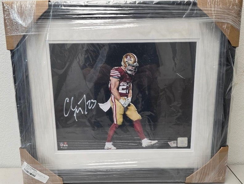 San Francisco 49ers CHRISTIAN McCAFFREY Framed Signed Auto Autograph 11x14 Photo