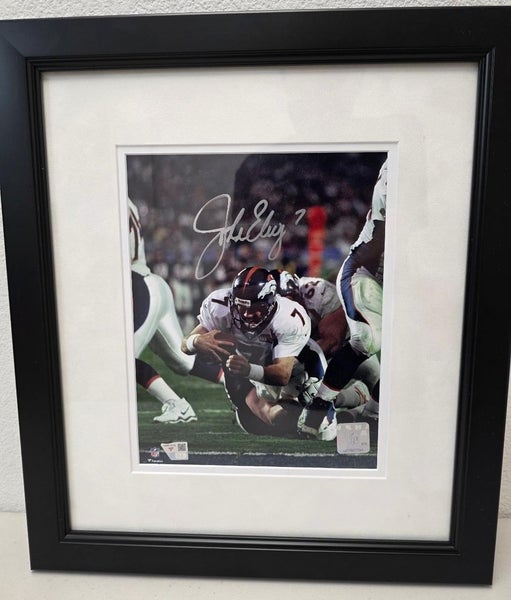 Denver Broncos JOHN ELWAY Framed Signed Auto Autograph 8x10 Photo Picture