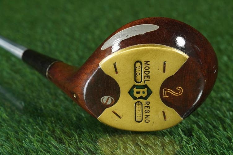 WILSON WALKER CUP MODEL PERSIMMON BRASSIE 2 WOOD RH, REFINISHED HEAD ~ VINTAGE!!