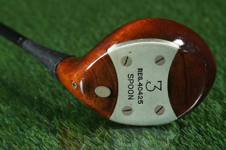 ARISTO MODEL 40 PERSIMMON SPOON 3 WOOD RH, REFINISHED HEAD ~ VINTAGE!!