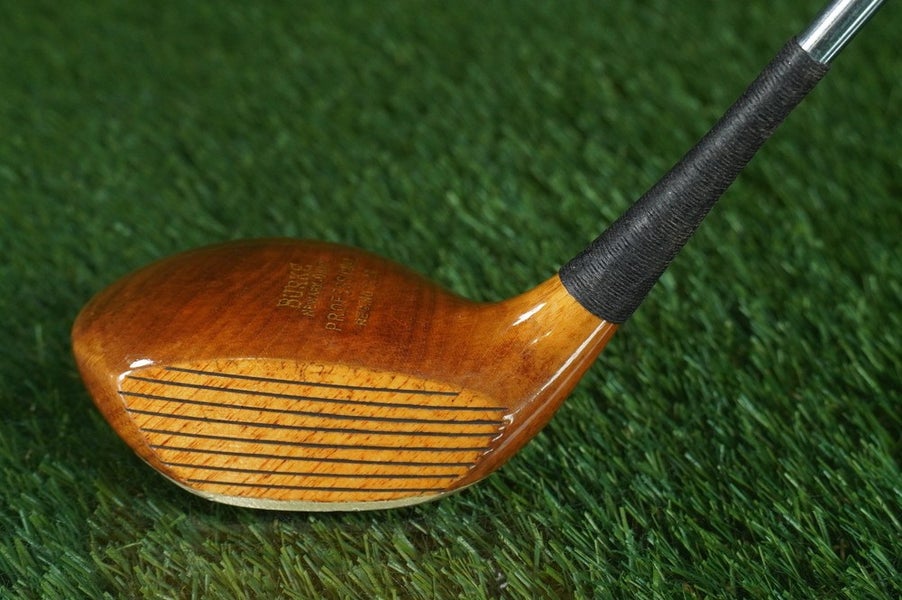 BILLY BURKE P-60 PERSIMMON BRASSIE 2 WOOD RH, REFINISHED HEAD ~ VINTAGE!!