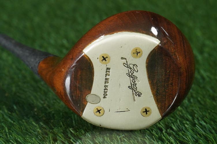 GOLF CRAFT TOURNAMENT DELUXE PERSIMMON DRIVER RH, REFINISHED HEAD ~ VINTAGE!!