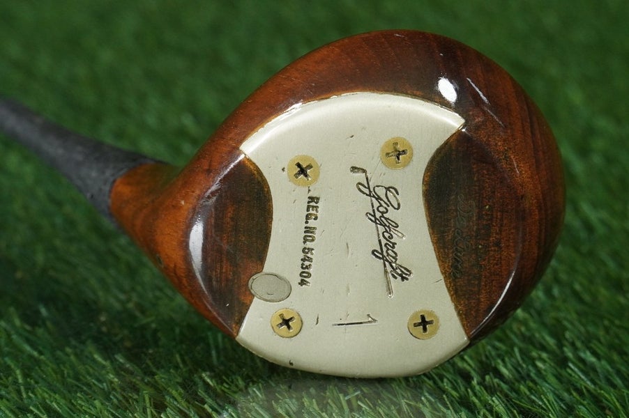 GOLF CRAFT TOURNAMENT DELUXE PERSIMMON DRIVER RH, REFINISHED HEAD ~ VINTAGE!!