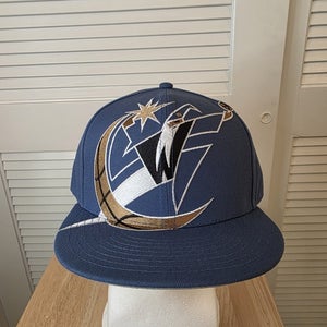 NWS Washington Wizards Big Logo Mitchell & Ness Snapback Hat NBA