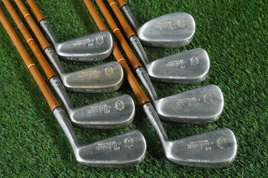 PEDERSON UNDERSLUNG IRONS 2-9 M-2B STAINLESS PYRATONE NEUMANN LUXURY LEATHER!!