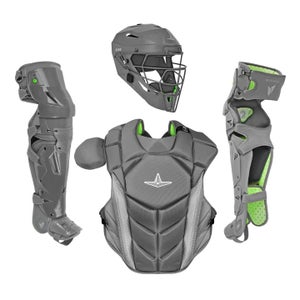 All Star MVP Pro Series Intermediate 13-15 Baseball Catchers Gear Set - Gray