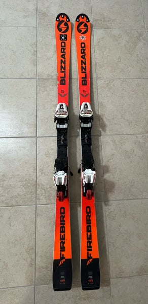 Blizzard Firebird FIS WC SL 165 With Bindings Max Din 24