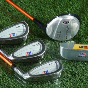 USKG UL-24 JUNIOR GOLF SET 5pc. U.S. KIDS GOLF JR. YOUTH RH ~ KIDS 51"- 54" TALL