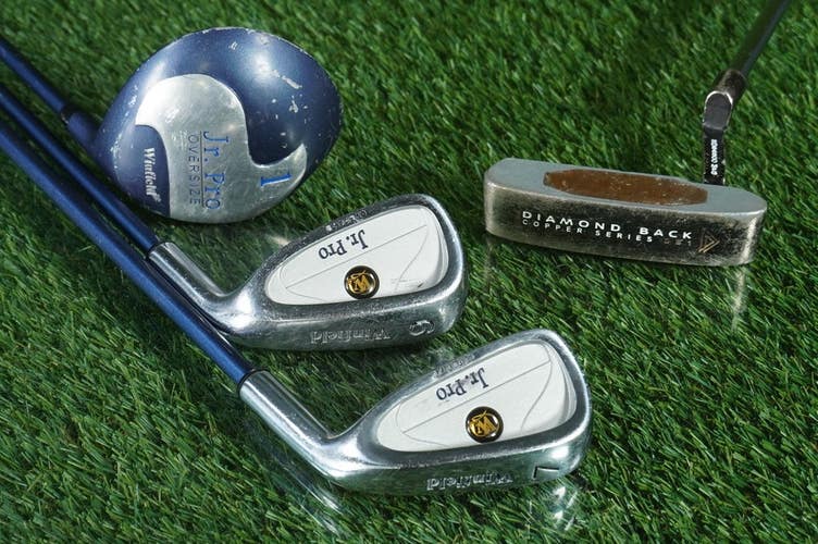 WINFIELD JR. PRO JUNIOR GOLF SET 4pc. KIDS YOUTH RH ~ KIDS 57"- 60" TALL