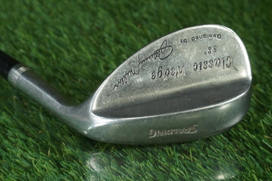 SPALDING JOHNNY MILLER 58 CLASSIC WEDGE LOB STEEL RIGHT HANDED RH ~ LOOK!!