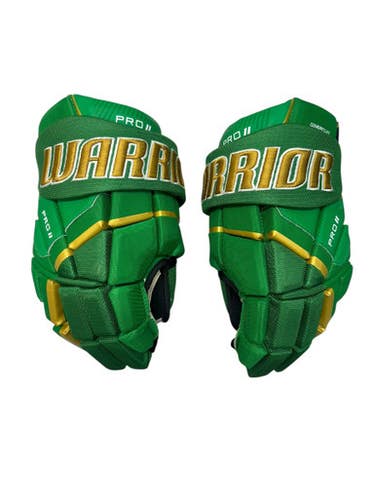 Used Warrior PRO II Senior Gloves Green 14" 11835-S000200724