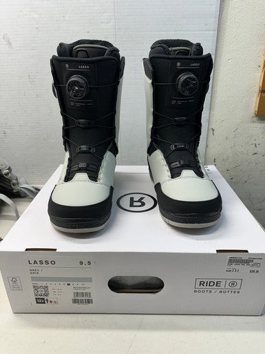 Used Ride LASSO Mens Snowboard Boots Grey Senior 9.5 11835-S000201718