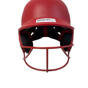 Used Easton GHOST HELMET MATTE Batting Helmet w/Mask Red L/XL 11835-S000201753