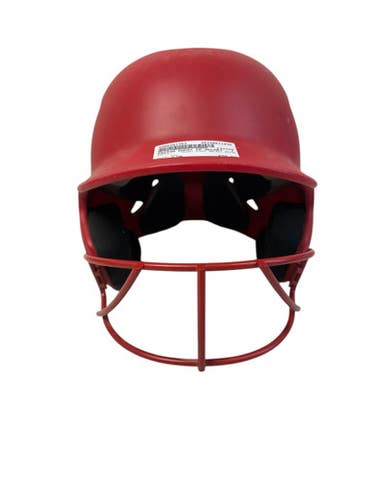 Used Easton GHOST HELMET MATTE Batting Helmet w/Mask Red L/XL 11835-S000201753