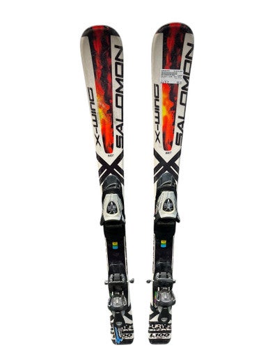 Used Salomon X WING Boys DH Ski/Binding White 99 cm 11835-S000201757