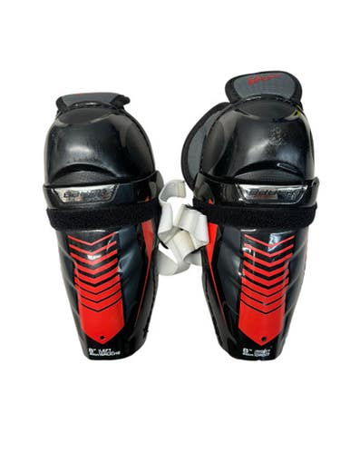 Used Bauer LIL SPORT Youth Shin Guards Black 8" 11835-S000201793