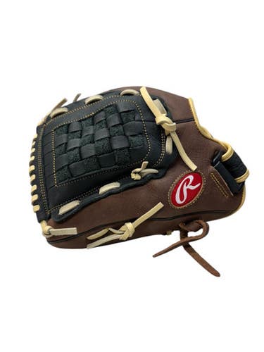 Used Rawlings SS12CB BB/SB Glove RH Throw Black And Tan 12" 11835-S000201796