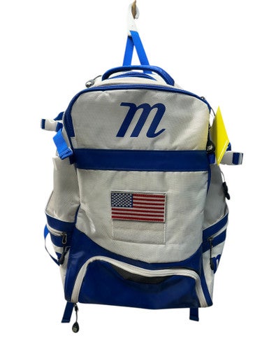 Used Marucci BATTALION BACKPACK BB/SB Player Backpack White 11835-S000201852