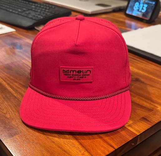 Melin Brand Coronado Brick Hydro Snapback Hat - Red Adjustable