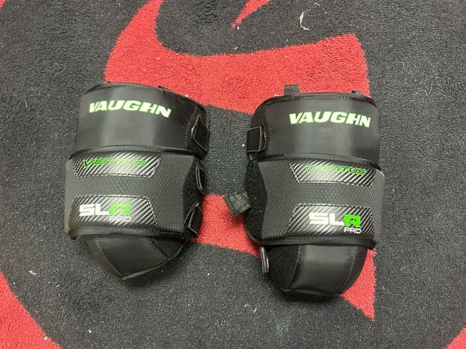 Vaughn Ventus SLR Pro Senior Hockey Goalie Knee Pads Black Used (Read)