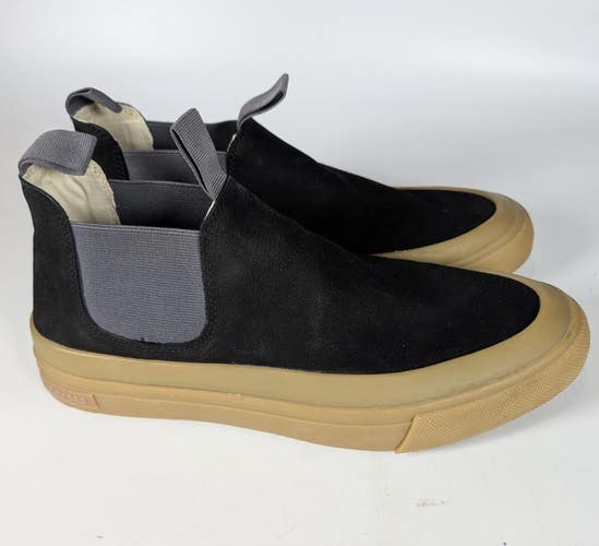 SeaVees Ballard Boot Black Soft Tumbled Leather Men's Size: 11.5