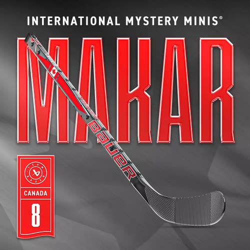 Cale Makar Team Canada Bauer Mystery Mini Left Hand Hockey Stick