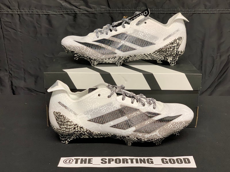 Adidas Adizero Electric (White/ Black Snake) Cleats (New)