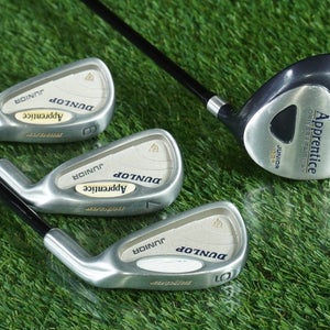 DUNLOP APPRENTICE JUNIOR GOLF SET 4pc. KIDS JR YOUTH RH FOR KIDS 48"- 51" TALL