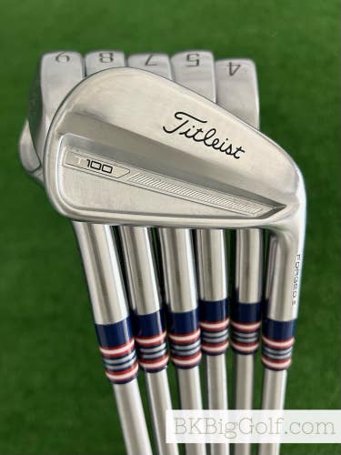 Titleist T100 23 Forged Iron Set 4-9 / KBS Tour C-Taper 130 X Extra Stiff