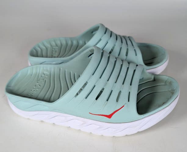 Hoka One One Ora Recovery Slides Sandal Unisex Green Size: Women 10 / Men 8