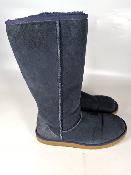 UGG Australia Classic Tall Blue Sheepskin Suede 5815 Women's Size: 10