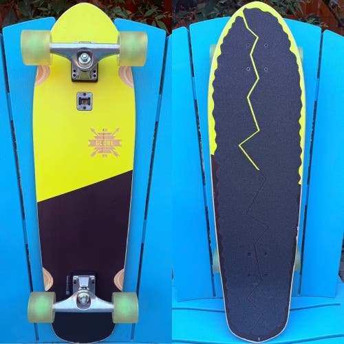 Globe Skateboards Big Blazer “Lemon Complete Skateboard 9” - Quicksilver Trucks