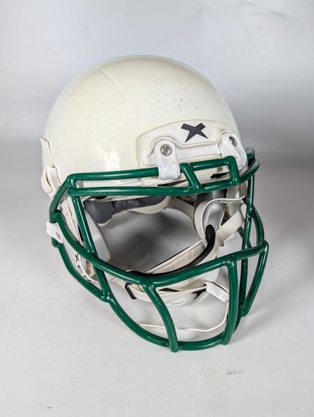 Xenith Epic White 2019 Youth Size: M Football Helmet Green Facemask Chin Strap
