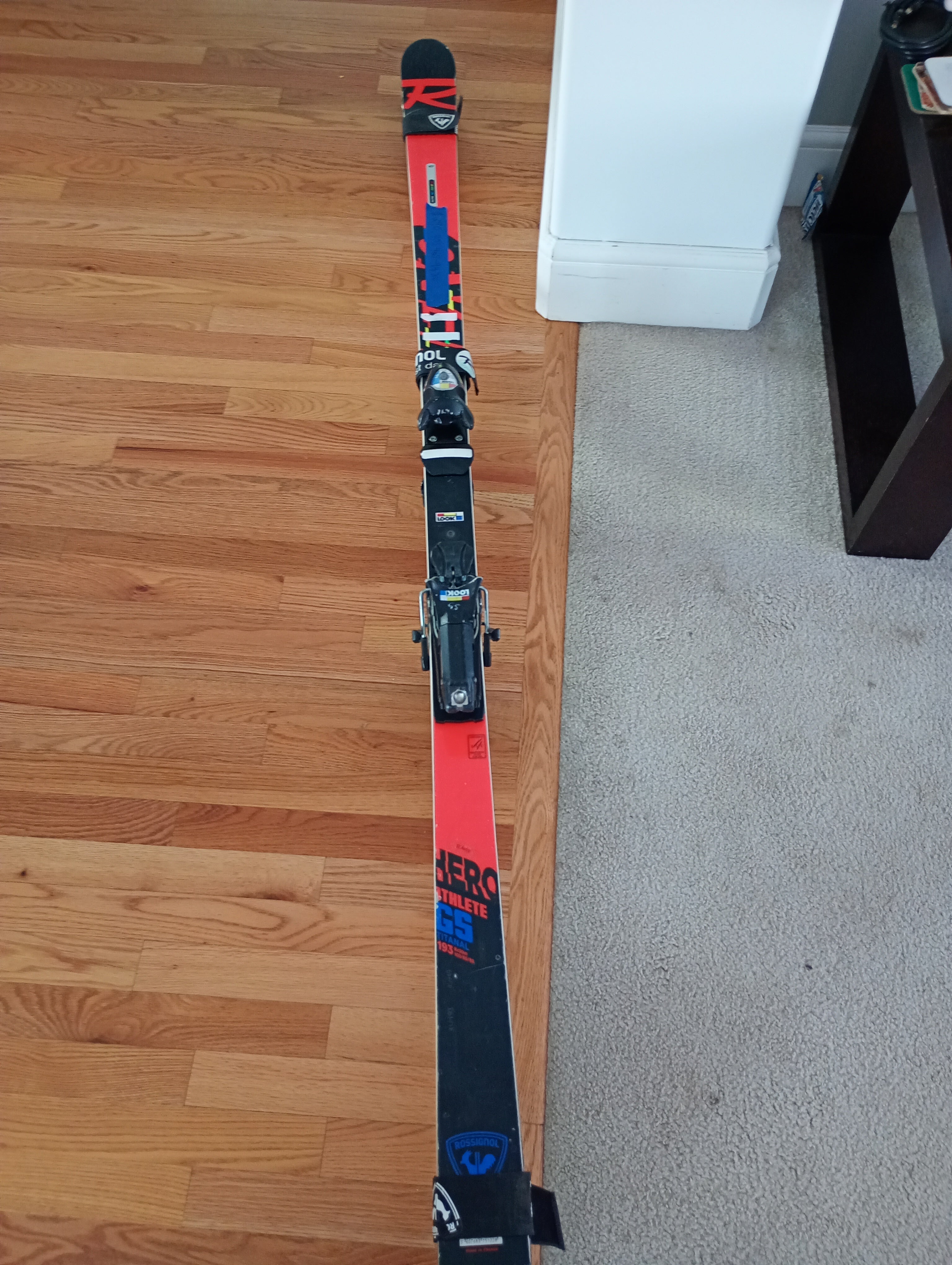 2023 Racing 193 cm Rossignol Hero FIS GS Pro Skis With Bindings