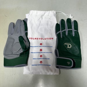 D1 Athletics - Dinger Large Batting Gloves (New) with RH Hitting Aid and Bag