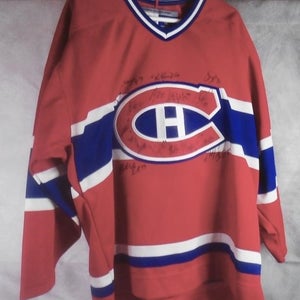 Multi Players Signed Montreal Canadiens Jersey CCM Size Large