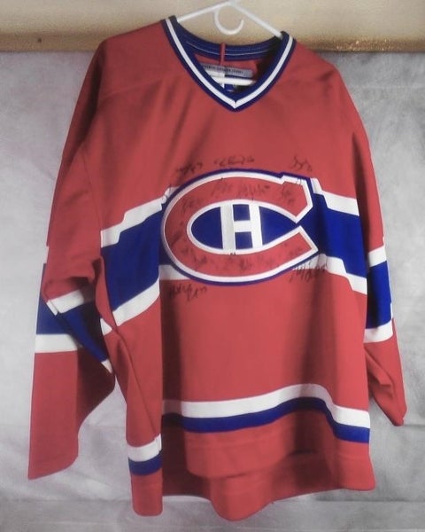 Multi Players Signed Montreal Canadiens Jersey CCM Size Large