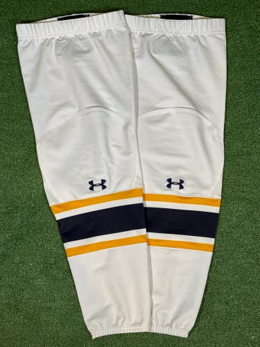 White NCAA Issue Senior Large Under Armour Pro Stock Game Socks (New)