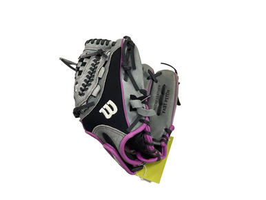 Used Wilson FLASH BB/SB Glove RH Throw Black And Purple 11" 11613-S000169054