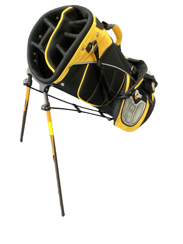 Used Walter Hagen VARSITY Mens Stand Bag Black And Gold 11613-S000170418