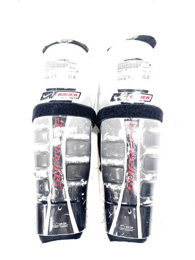 Used Bauer 10 Junior Shin Guards Grey 11" 11860-S000302071