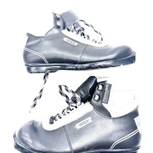 Used ARTEX Mens NNN XC Ski Boots Black W 07-07.5 / JR 05.5-06 11860-C000302062