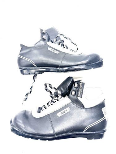 Used ARTEX Mens NNN XC Ski Boots Black W 07-07.5 / JR 05.5-06 11860-C000302062